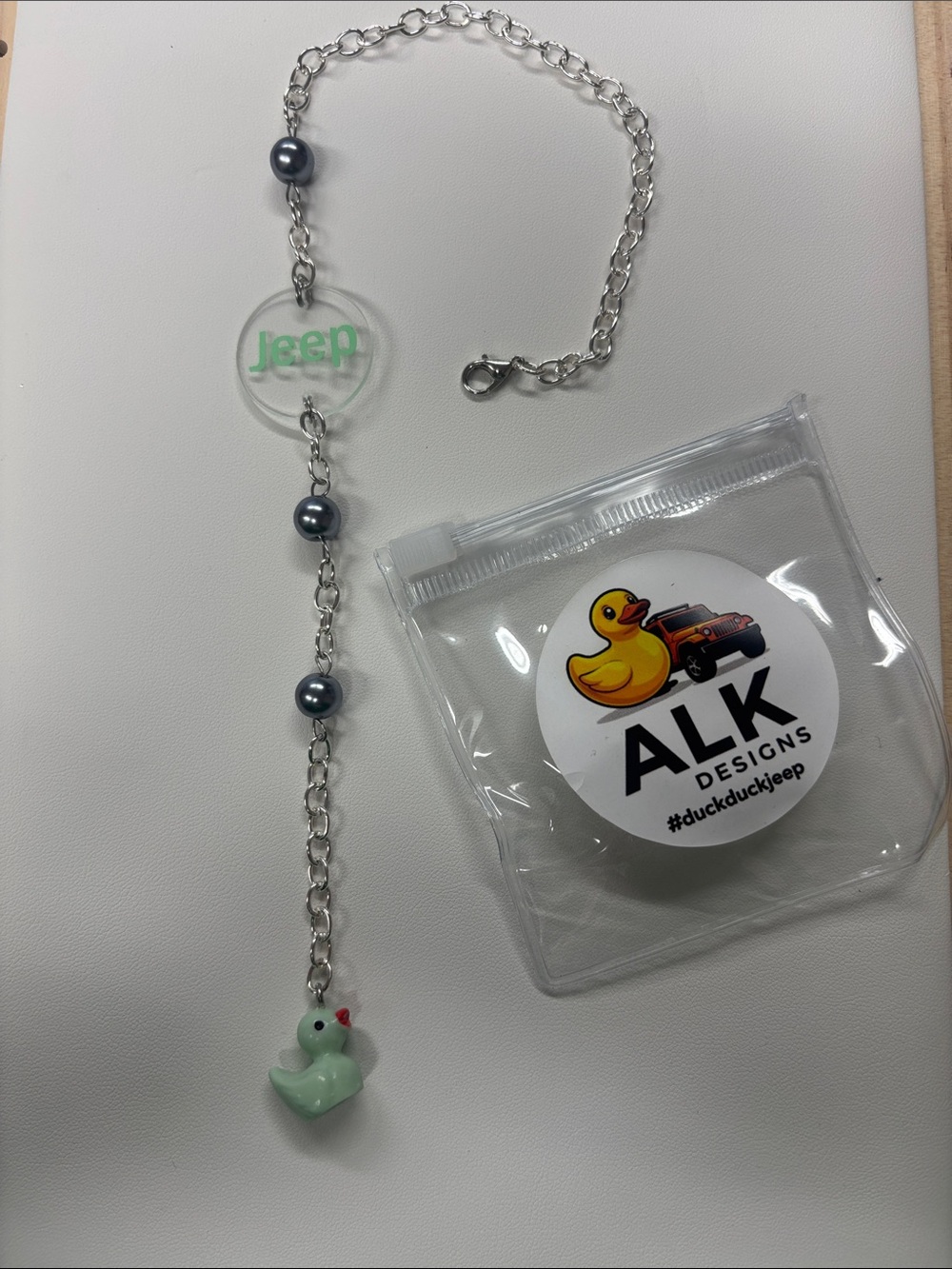 Jeep rearview mirror charm
